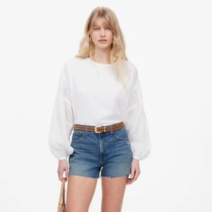 NWT Madewell The Perfect Vintage High Waisted Denim Shorts In Ansbury Wash - 26